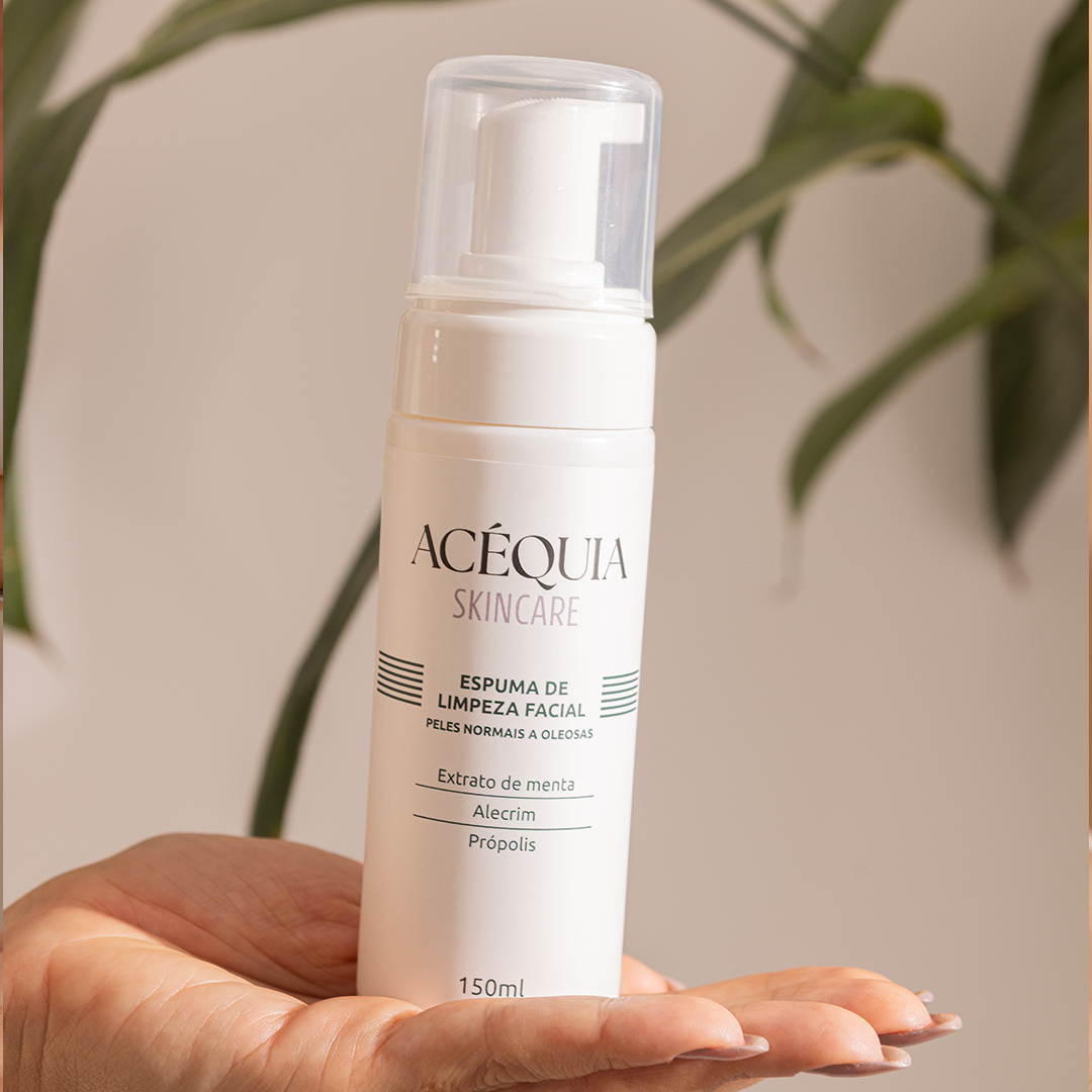 Espuma de Limpeza Facial Pele Oleosa Acéquia